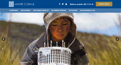 Desktop Screenshot of madrecoraje.org