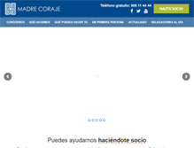 Tablet Screenshot of madrecoraje.org